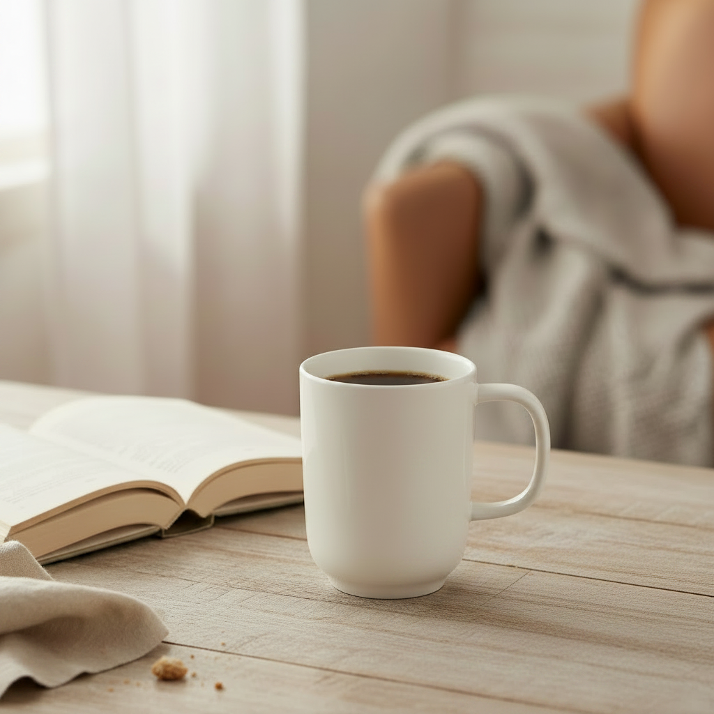 Ceramic Coffee Mug 300ml White