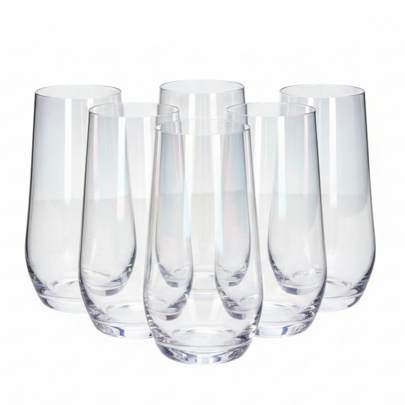 Shining Crystal Drinking Glass Set 6Pcs 550ml