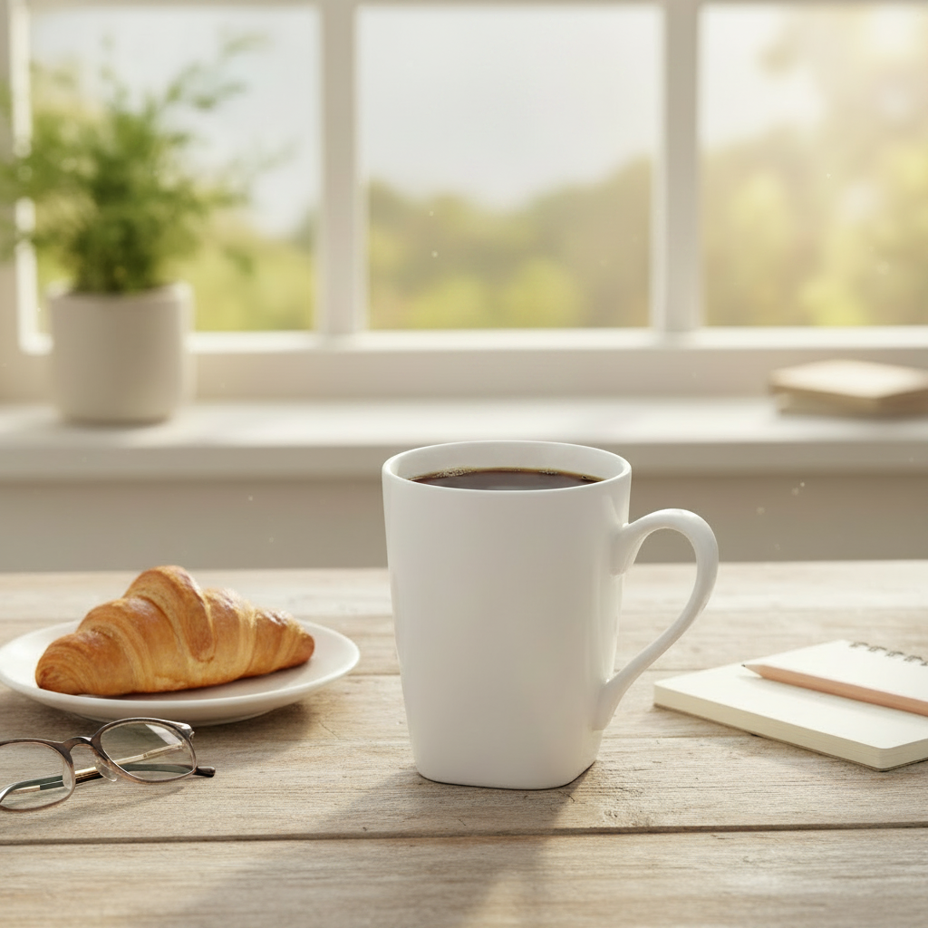 Ceramic Coffee Mug 300ml White