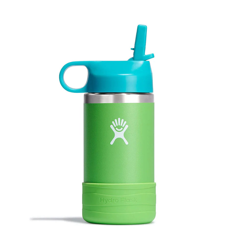 Hydro Flask 12 Oz Kids Wide Mouth Straw Cap And Boot Grass