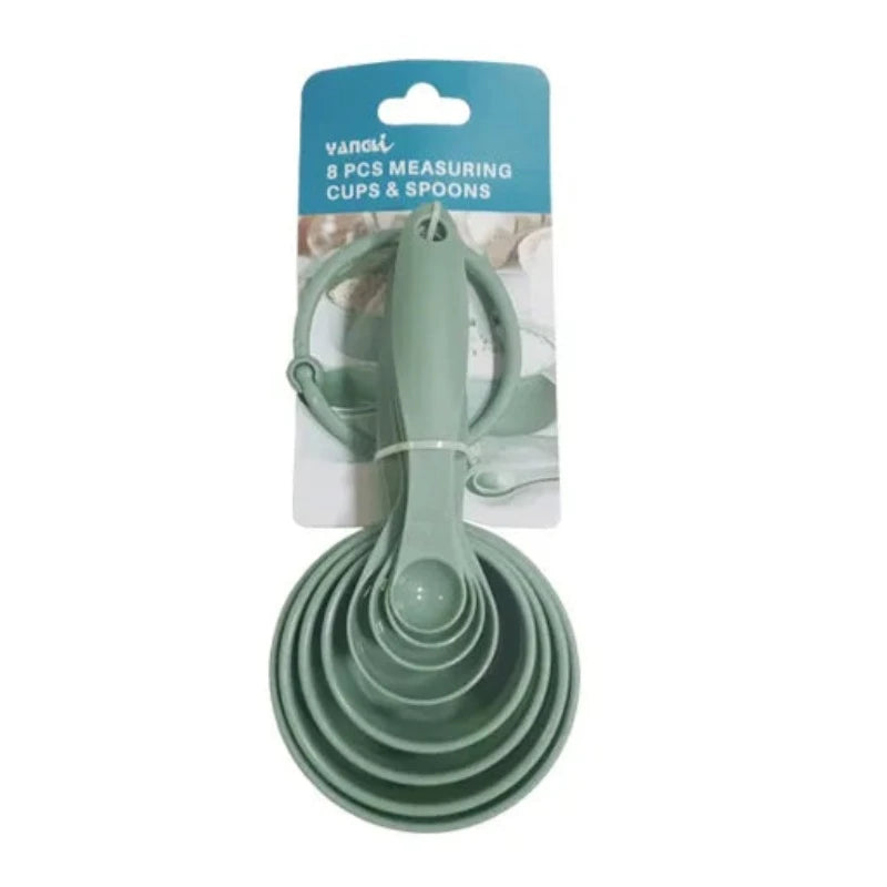 8 Pcs Measuring Spoons Set Green by JB Saeed Studio Buy Kitchen