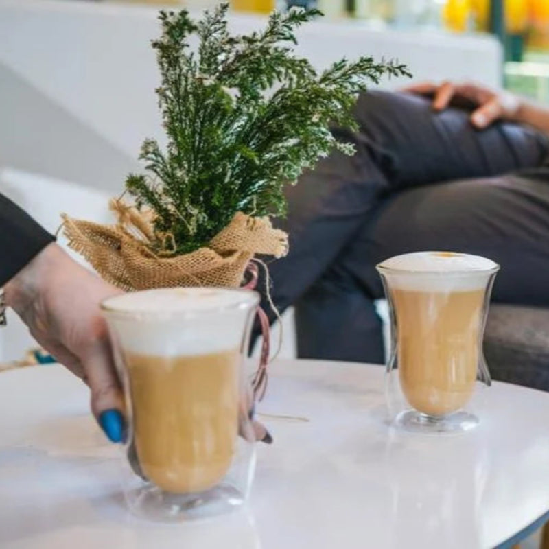 Set Of 6 Double Wall Long Glasses 300ml