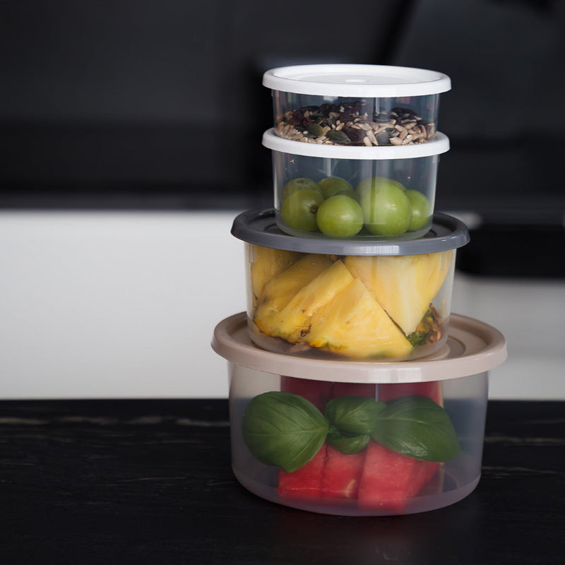 Plastic Storage Container With Lid 0.6L