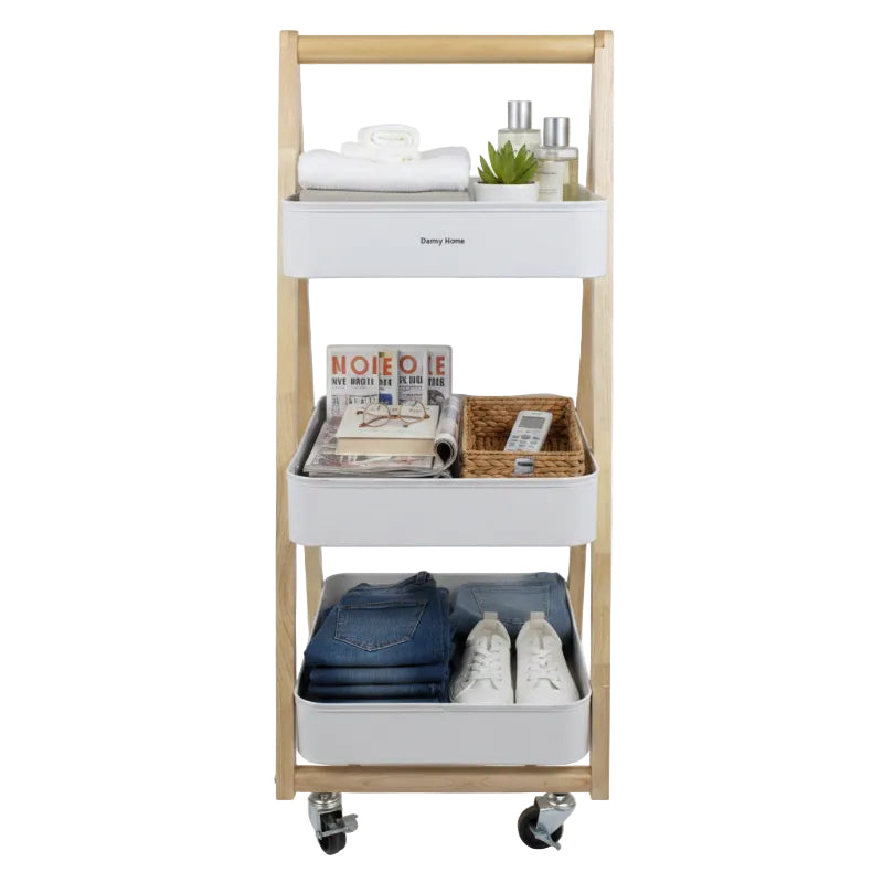 3 Tier Storage Trolley With Wheels