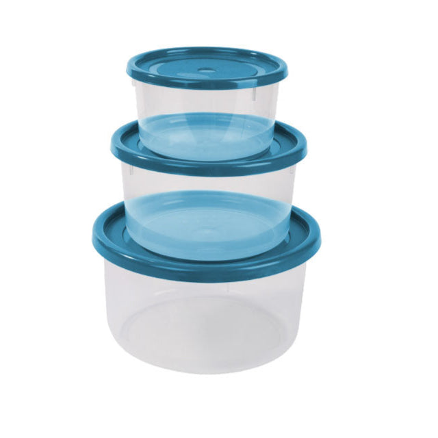 Plastic Storage Container With Lid (Set of 3)