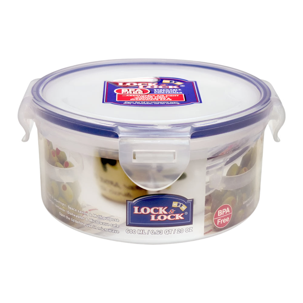 Round Short Food Container 600ml
