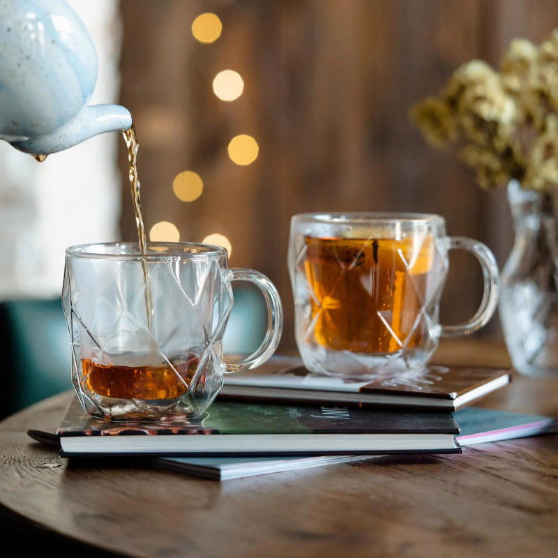 Set Of 2 Double Wall Cups 330ml