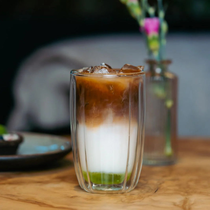 Set Of 2 Double Wall High Glasses 350ml