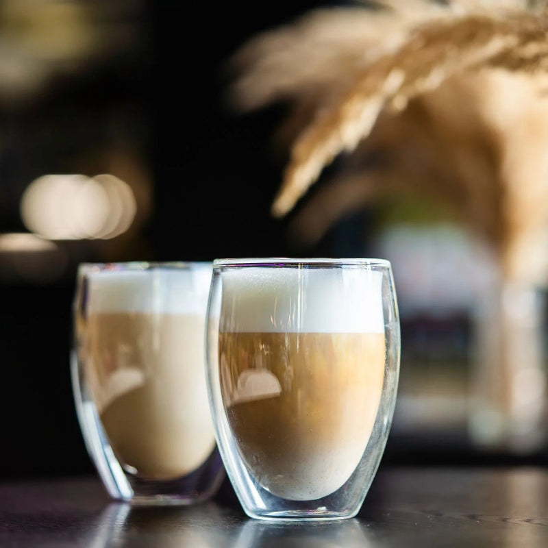 Set Of 2 High Double Wall Glasses 360ml