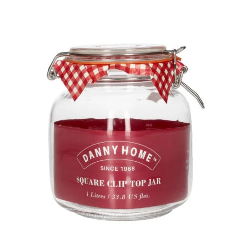 Mason Clip Lid Glass Jar 1L