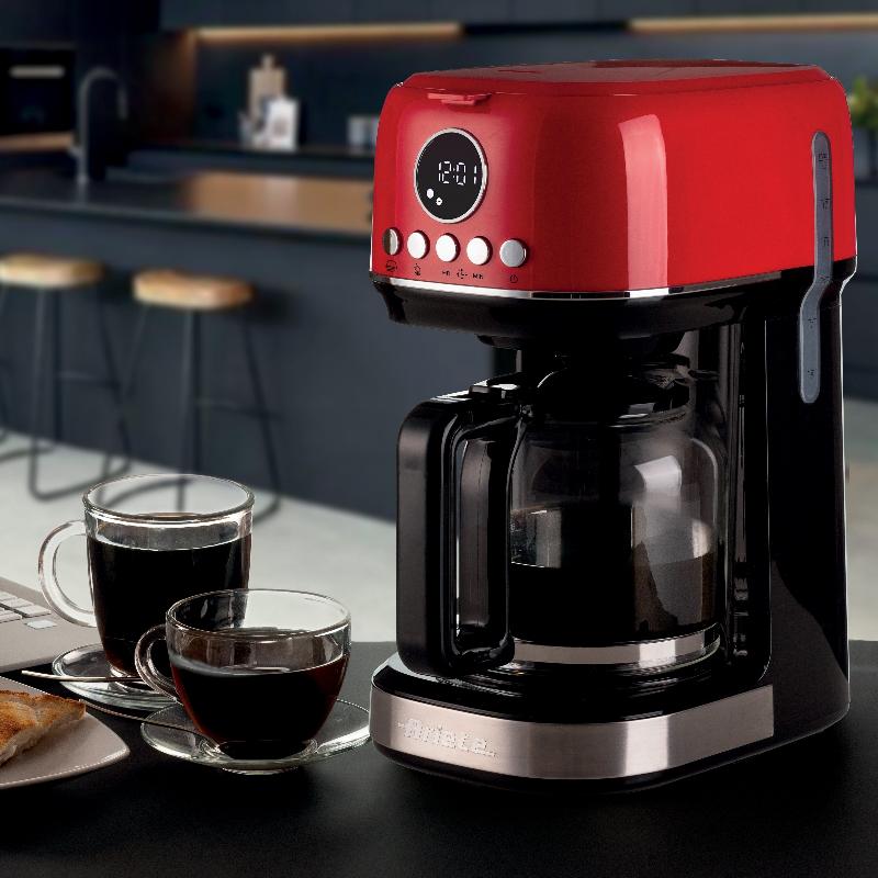 Modern Red Filter Coffee Machine