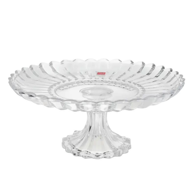 Glass Salad Footed Bowl 29.8cm