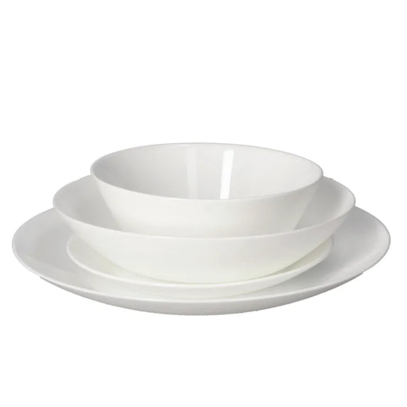 Opal Glass Dinner Set 24pcs White