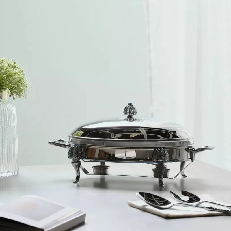 Stainless Steel Royal Food Warmer Oval 3L