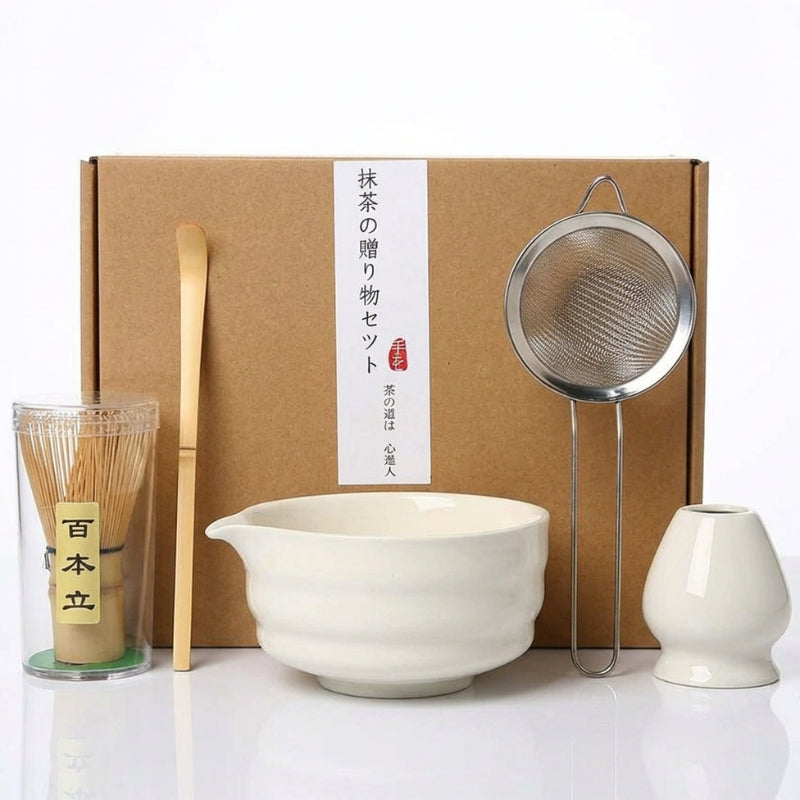 Matcha Kit Set 5pcs White