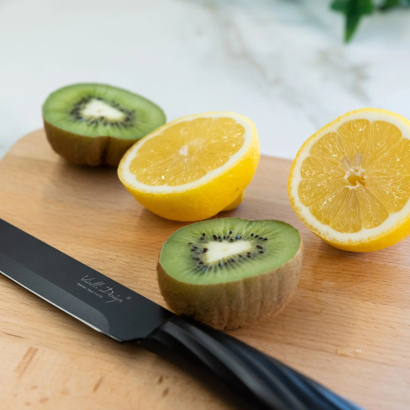 Set Of 5-pcs Knifes In Block Black