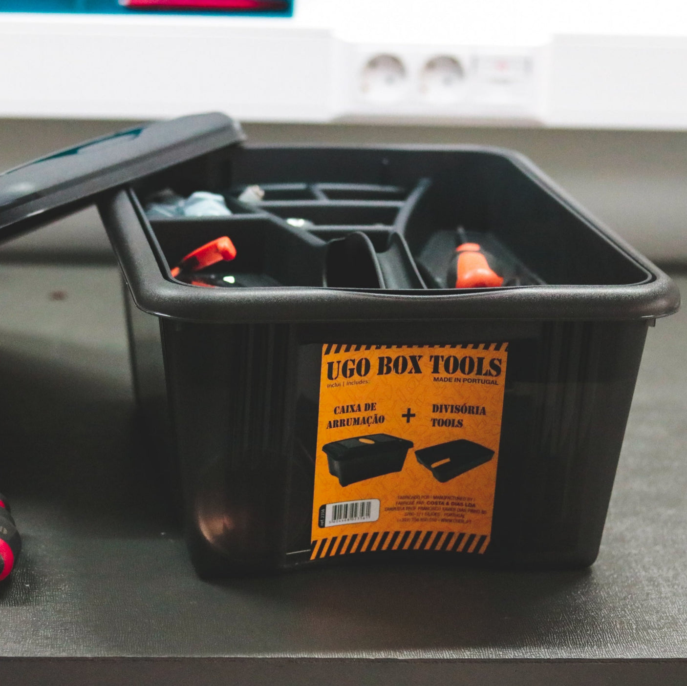 Plastic Garden Toolbox 12L Black