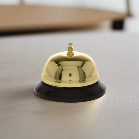 Table Bell Gold 85x60mm
