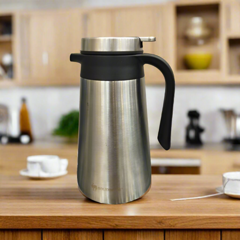 Vacuum Stainless Steel Percolator Coffee Pot 2.2Ltr