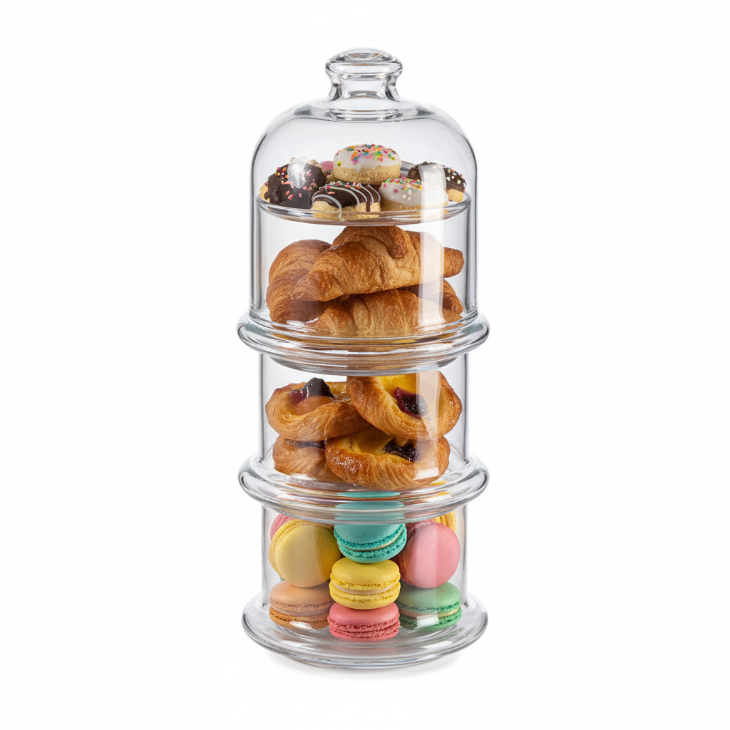 Pasabahce 3 Heights Stackable Candy Box