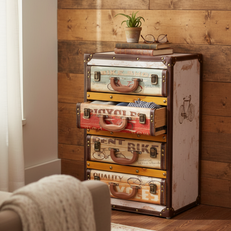 4 Compartment Storage Drawer Shelf