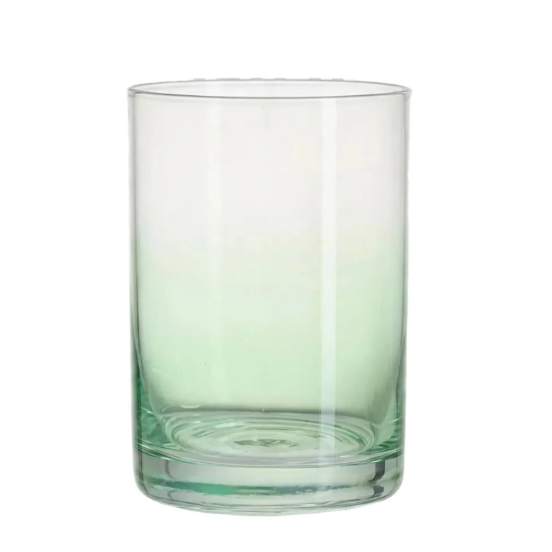 Drinking Glass Set 4Pcs 410ml Soft Green