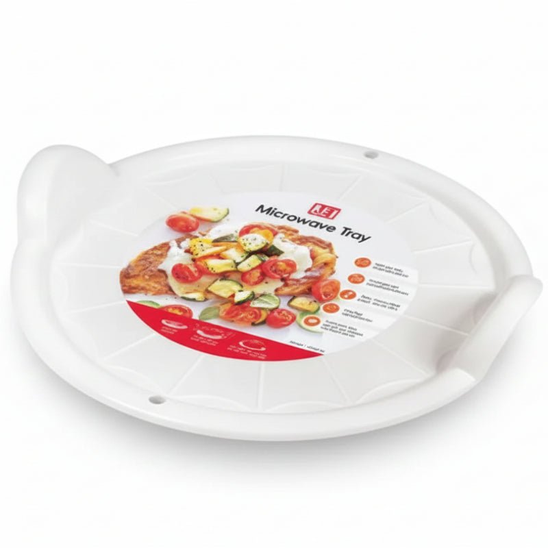 Polypropylene Microwave Tray White 33 x 31.5 x 5.5 cm
