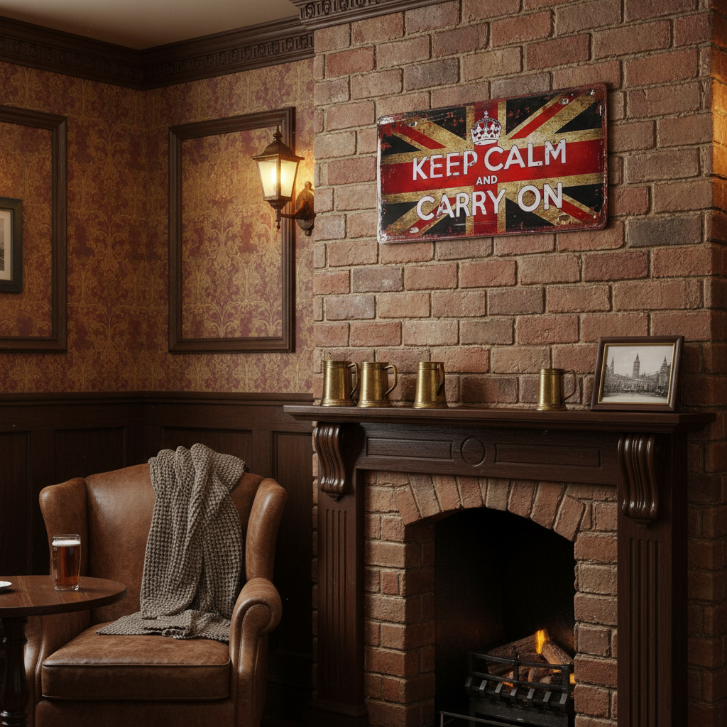 Keep Calm Hanging Wooden Frame