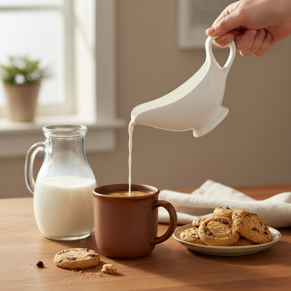 Porcelain Milk Pot 230ml White