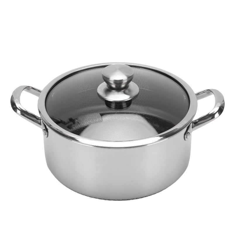 Honey Comb Laser Coated Cooking Pot With Lid 28cm