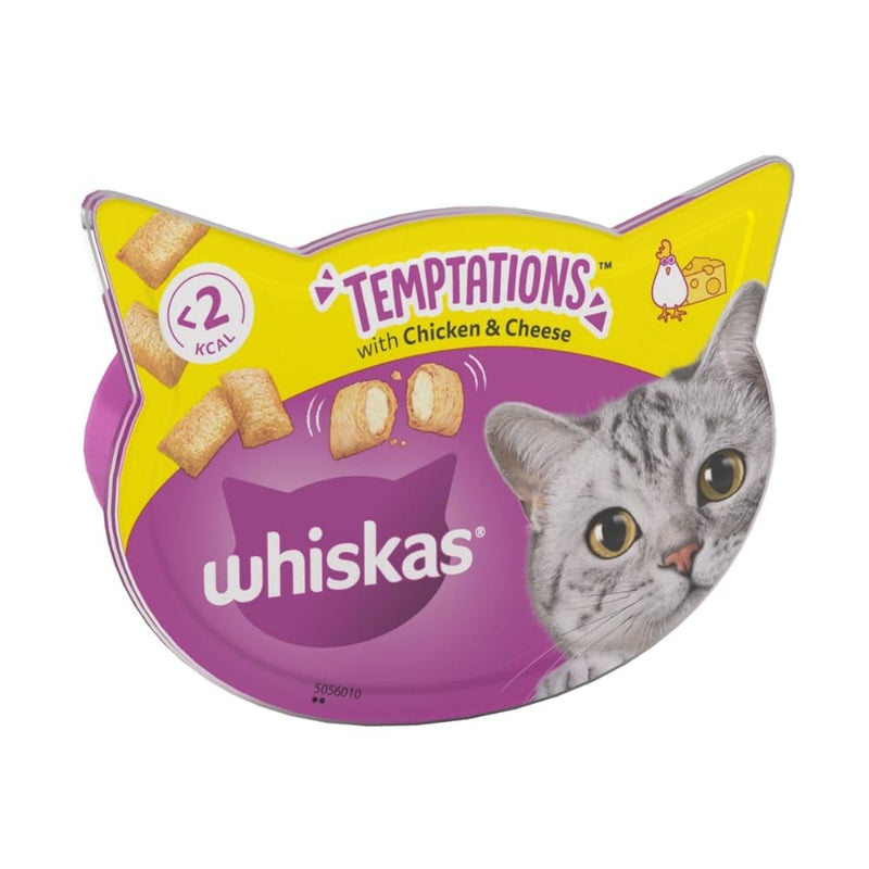 Whiskas Temptation Chicken Cheese 60g (Pack of 6)