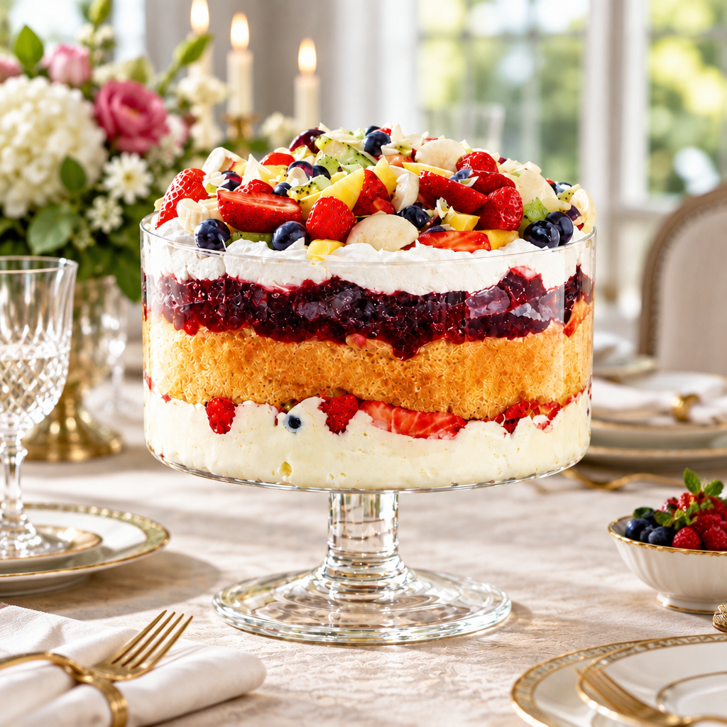 Glass Trifle Bowl 20.5cm