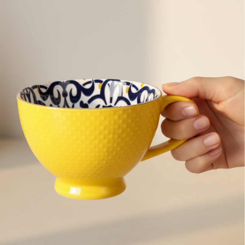 Seine Breakfast Art Mug Yellow 355ml