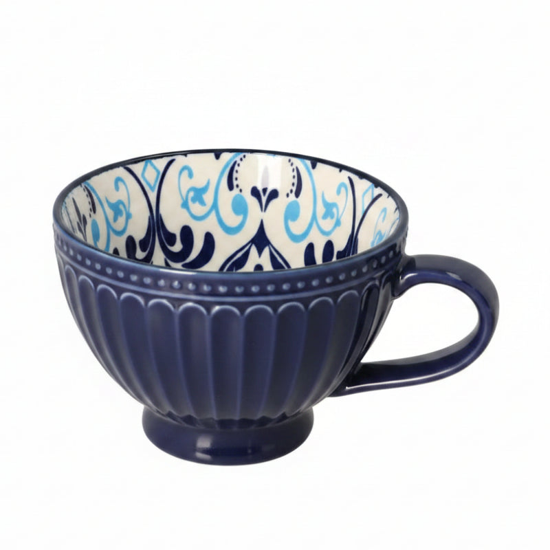 Santorini Breakfast Art Mug Blue 355ml