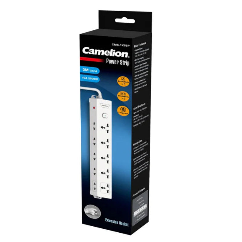 Camelion Extension Wire 10 AC Outlets