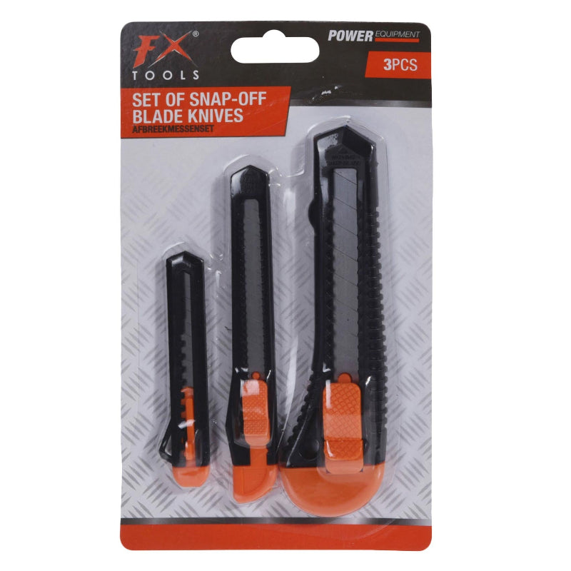 Snap Off Blade Knives (Set of 3)