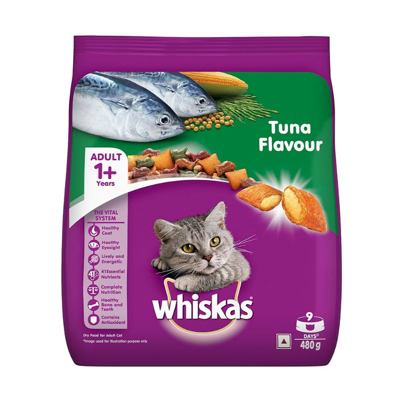 Whiskas Bag Tuna 1+ 480g (Pack of 18)
