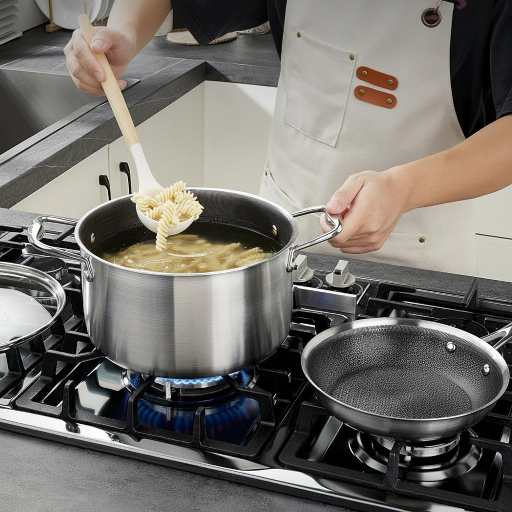 Honey Comb Laser Coated Cooking Pot With Lid 28cm