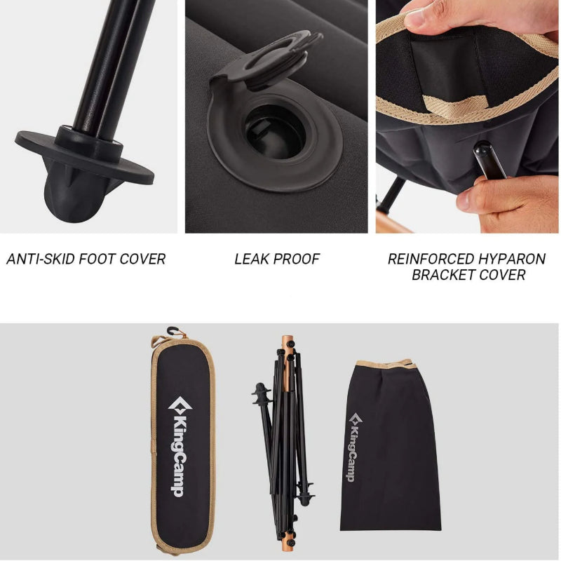 KingCamp Ultralight Folding Chair Black