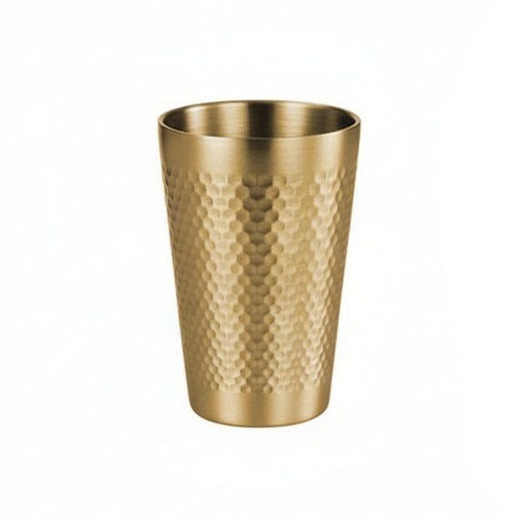 Stainless Steel Drinking Glass Gold 260ml