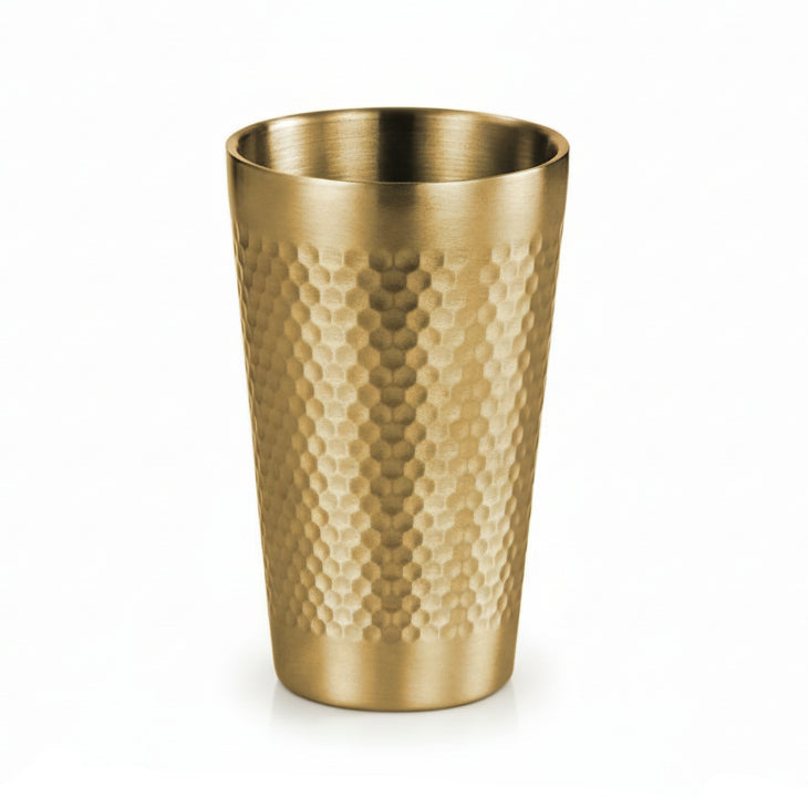 Stainless Steel Drinking Glass Gold 300ml