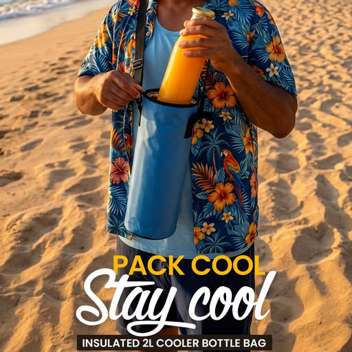 Insulated 2L Cooler Bottle Bag (Single Piece)