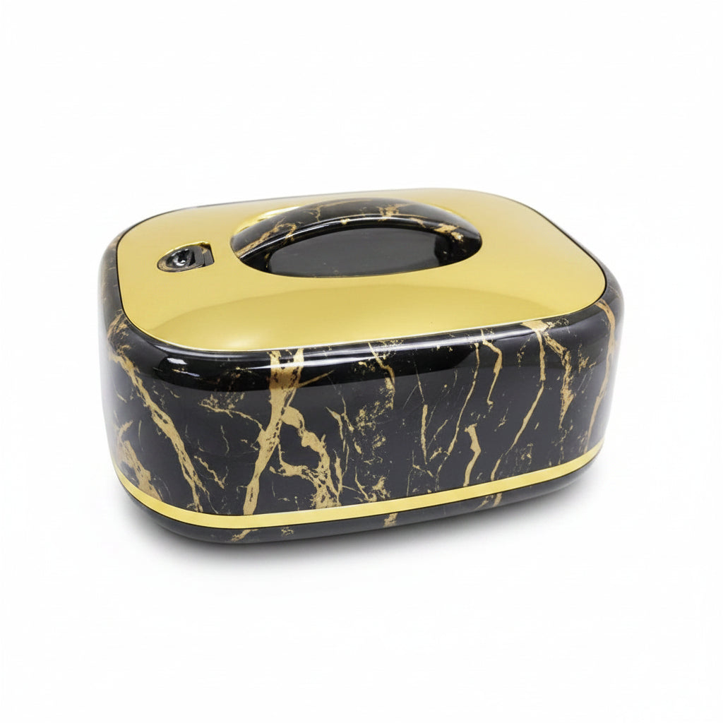 5.5 Ltr Rectangle Black Gold Hotpot