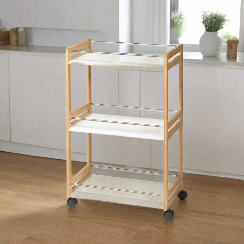 Kitchen Trolley Bamboo With Md