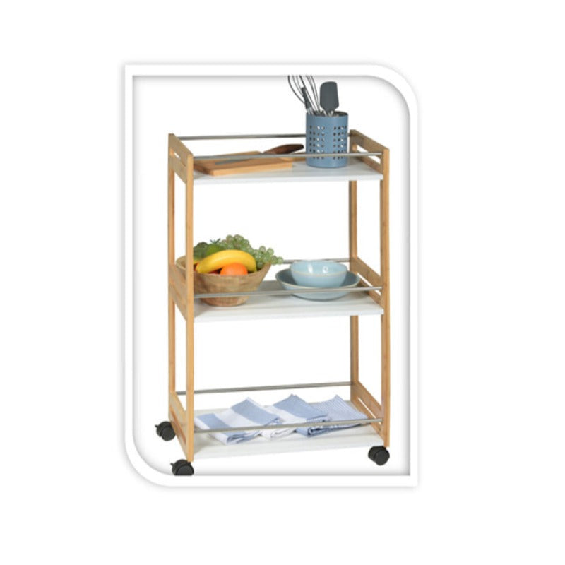 Kitchen Trolley Bamboo With Md