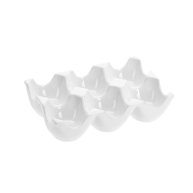 Egg Tray White Porcelain