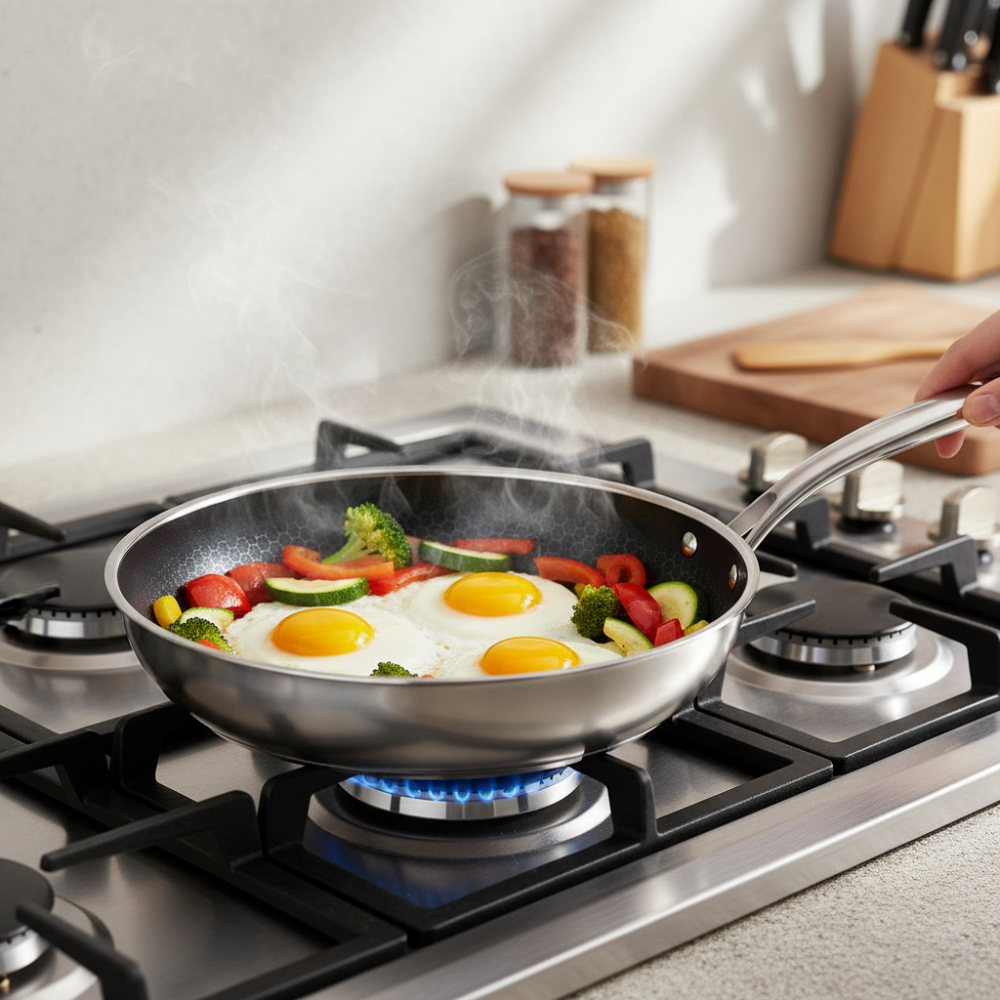 Honey Comb Laser Coated Non Stick Fry Pan 34cm