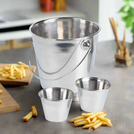 French Fries Bucket With Handle (Set of 3)