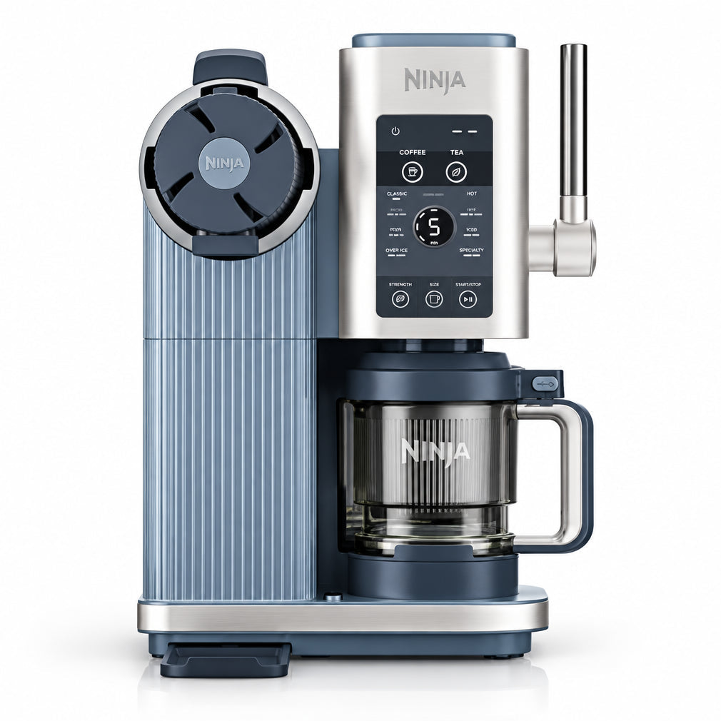 Ninja CREAMi Scoop & Swirl Ice Cream & Soft Serve Maker Steel Blue