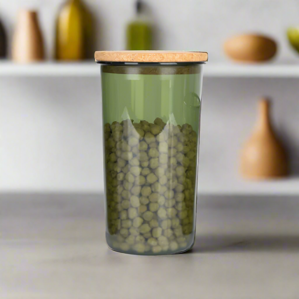 Airtight Container With Cork Lid 1.1L
